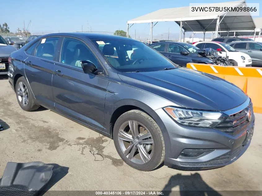 2019 Volkswagen Jetta 1.4T R-Line/1.4T S/1.4T Se VIN: 3VWC57BU5KM098866 Lot: 40345106