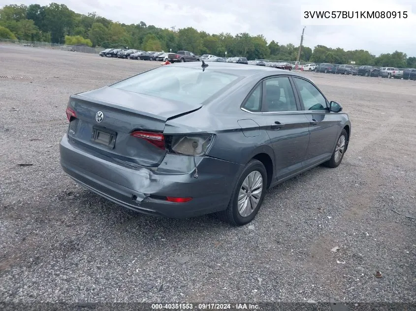 2019 Volkswagen Jetta 1.4T R-Line/1.4T S/1.4T Se VIN: 3VWC57BU1KM080915 Lot: 40351553