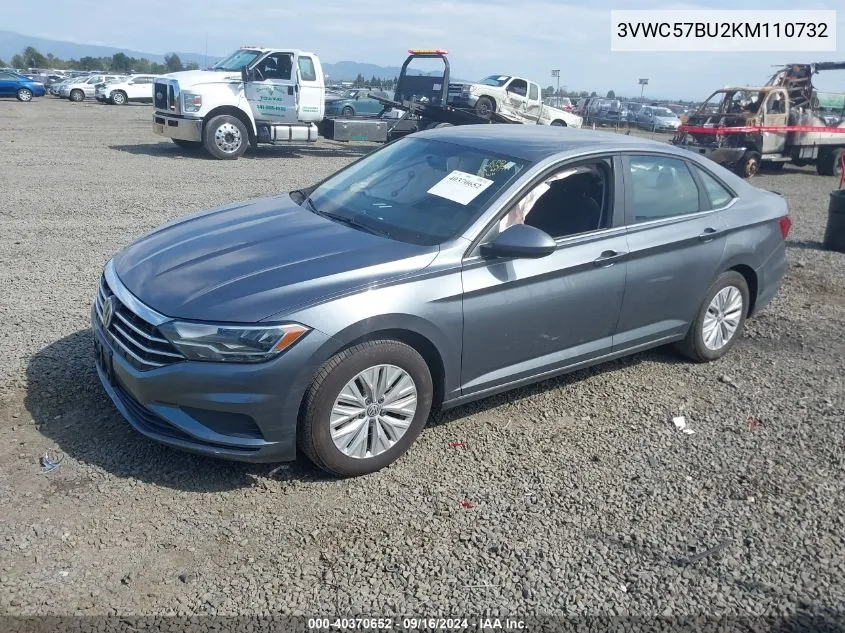 2019 Volkswagen Jetta 1.4T R-Line/1.4T S/1.4T Se VIN: 3VWC57BU2KM110732 Lot: 40370652