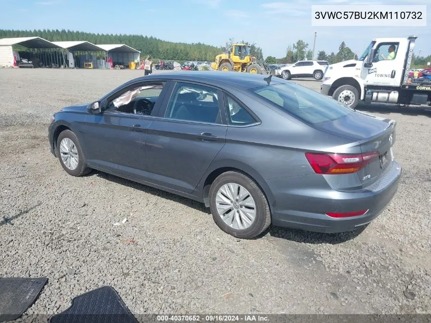 2019 Volkswagen Jetta 1.4T R-Line/1.4T S/1.4T Se VIN: 3VWC57BU2KM110732 Lot: 40370652