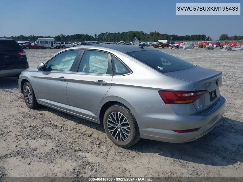 2019 Volkswagen Jetta VIN: 3VWC57BUXKM195433 Lot: 40416706