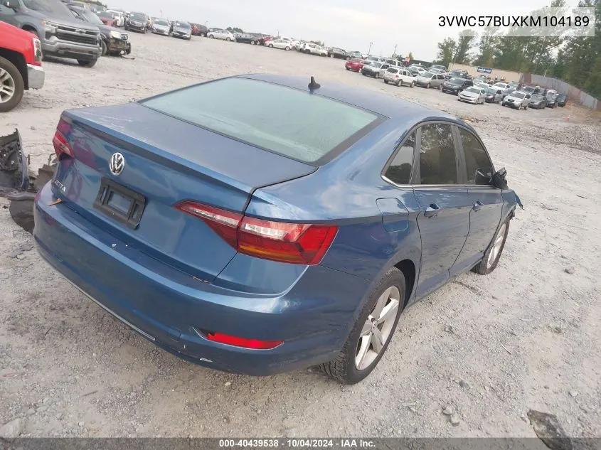 2019 Volkswagen Jetta 1.4T R-Line/1.4T S/1.4T Se VIN: 3VWC57BUXKM104189 Lot: 40439538