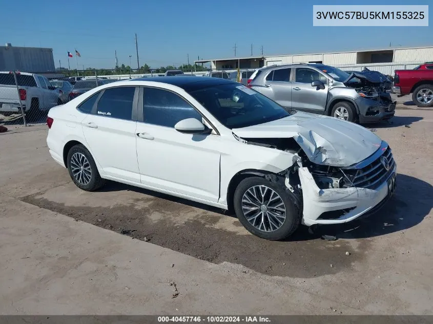 2019 Volkswagen Jetta 1.4T R-Line/1.4T S/1.4T Se VIN: 3VWC57BU5KM155325 Lot: 40457746