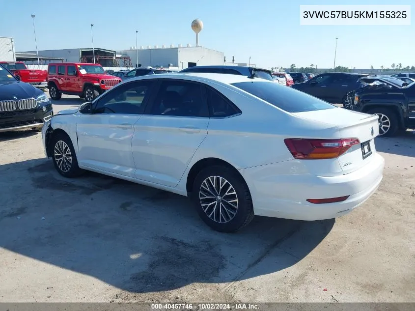 2019 Volkswagen Jetta 1.4T R-Line/1.4T S/1.4T Se VIN: 3VWC57BU5KM155325 Lot: 40457746