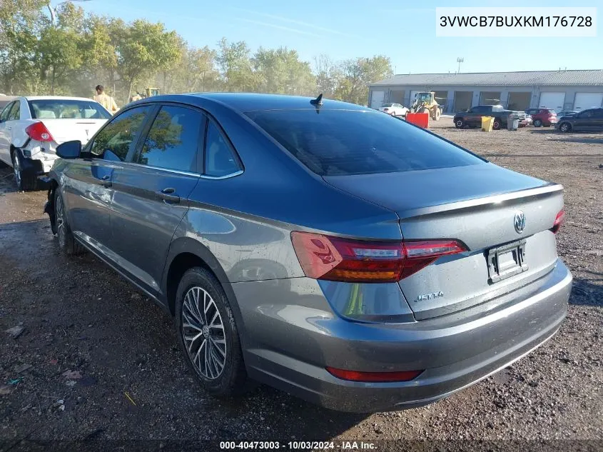 2019 Volkswagen Jetta 1.4T R-Line/1.4T S/1.4T Se VIN: 3VWCB7BUXKM176728 Lot: 40473003