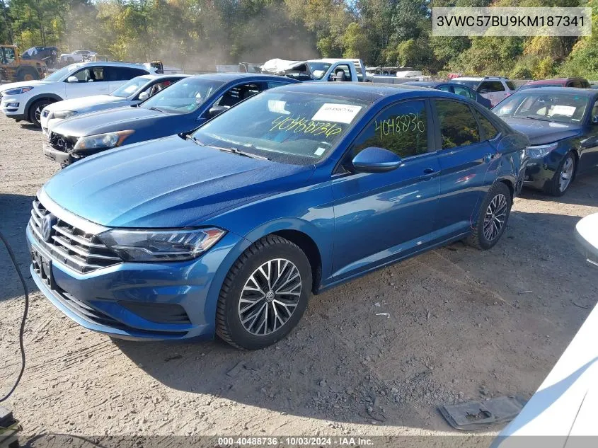 2019 Volkswagen Jetta 1.4T R-Line/1.4T S/1.4T Se VIN: 3VWC57BU9KM187341 Lot: 40488736