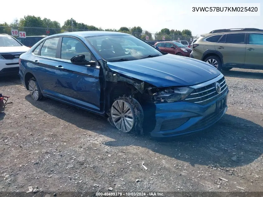 3VWC57BU7KM025420 2019 Volkswagen Jetta 1.4T R-Line/1.4T S/1.4T Se