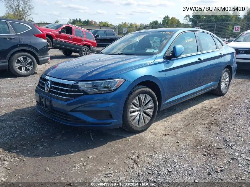 2019 Volkswagen Jetta 1.4T R-Line/1.4T S/1.4T Se VIN: 3VWC57BU7KM025420 Lot: 40499379