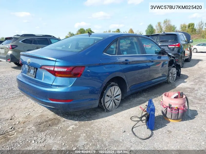 2019 Volkswagen Jetta 1.4T R-Line/1.4T S/1.4T Se VIN: 3VWC57BU7KM025420 Lot: 40499379