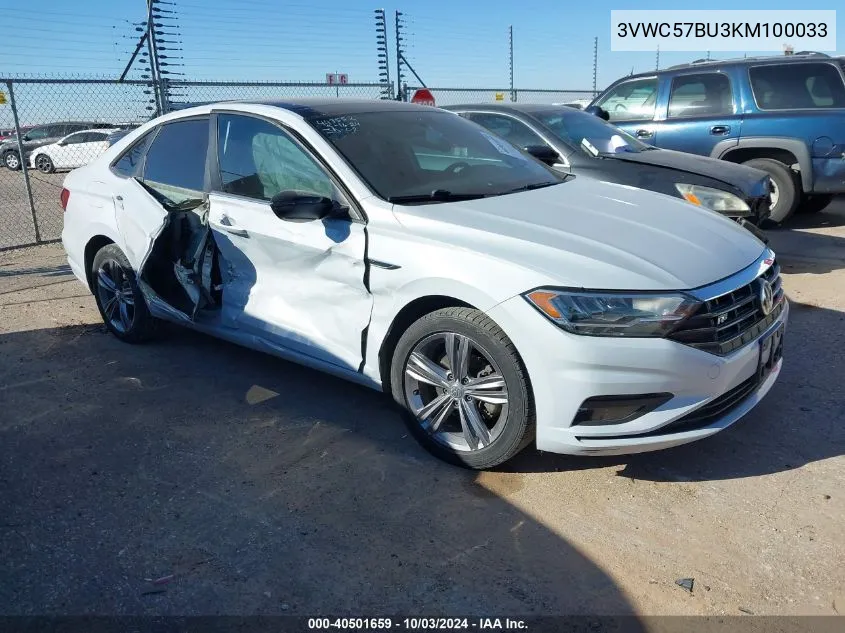 2019 Volkswagen Jetta 1.4T R-Line/1.4T S/1.4T Se VIN: 3VWC57BU3KM100033 Lot: 40501659