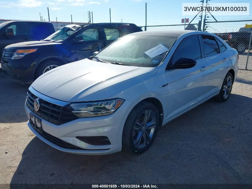 2019 Volkswagen Jetta 1.4T R-Line/1.4T S/1.4T Se VIN: 3VWC57BU3KM100033 Lot: 40501659