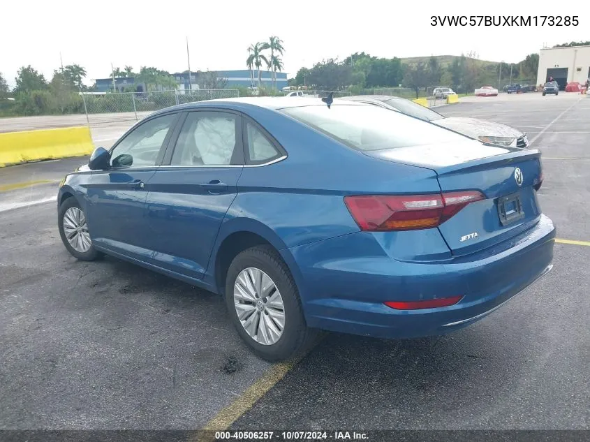 2019 Volkswagen Jetta S/Se/R-Line VIN: 3VWC57BUXKM173285 Lot: 40506257