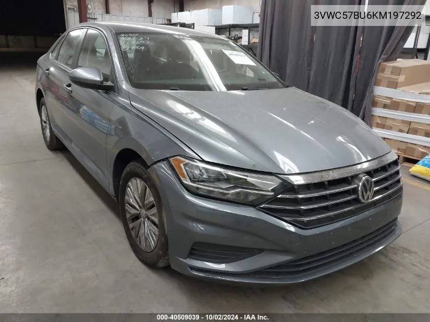 2019 Volkswagen Jetta 1.4T R-Line/1.4T S/1.4T Se VIN: 3VWC57BU6KM197292 Lot: 40509039