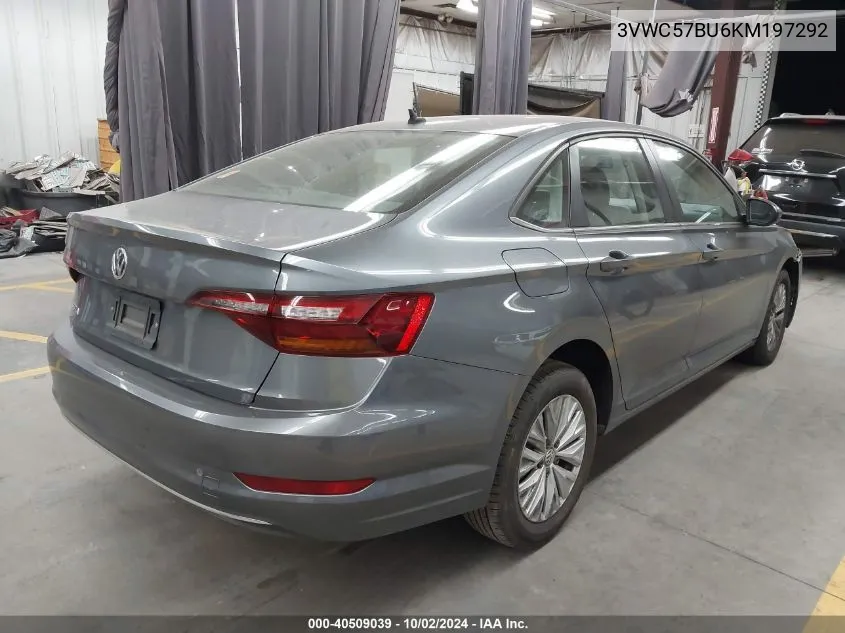 2019 Volkswagen Jetta 1.4T R-Line/1.4T S/1.4T Se VIN: 3VWC57BU6KM197292 Lot: 40509039