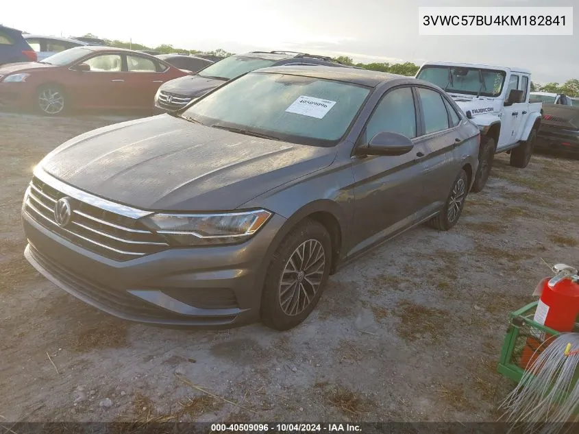 2019 Volkswagen Jetta 1.4T R-Line/1.4T S/1.4T Se VIN: 3VWC57BU4KM182841 Lot: 40509096