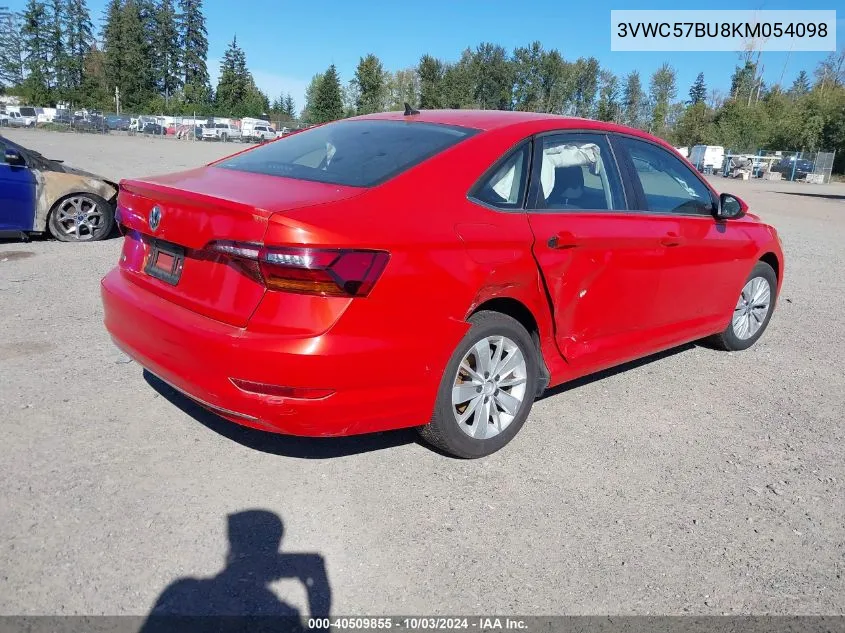 2019 Volkswagen Jetta 1.4T R-Line/1.4T S/1.4T Se VIN: 3VWC57BU8KM054098 Lot: 40509855