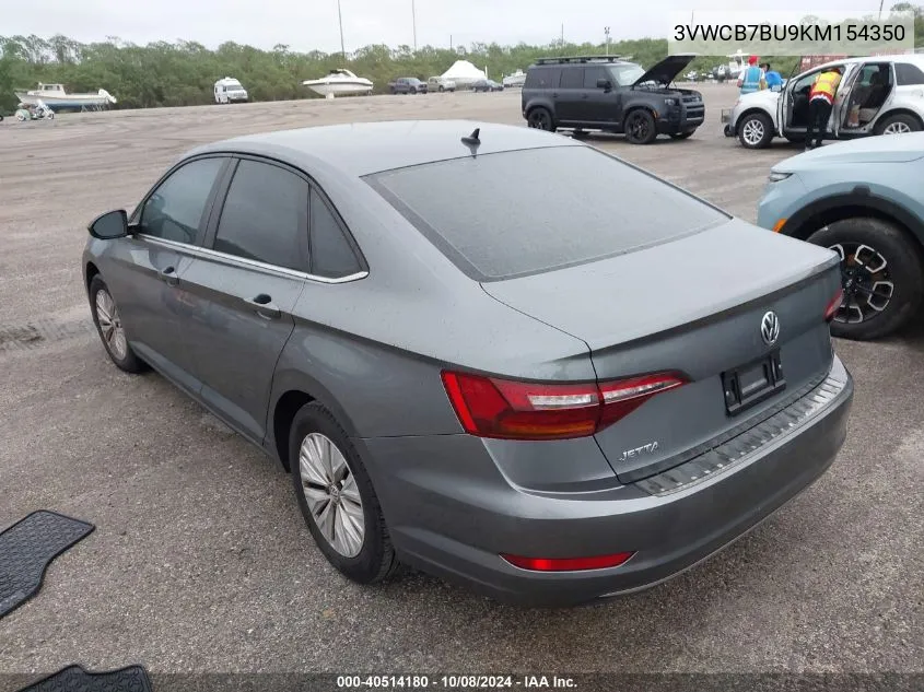 2019 Volkswagen Jetta S/Se/R-Line VIN: 3VWCB7BU9KM154350 Lot: 40514180