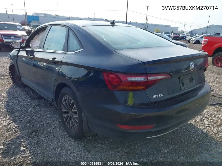 2019 Volkswagen Jetta 1.4T R-Line/1.4T S/1.4T Se VIN: 3VWC57BUXKM270714 Lot: 40515531