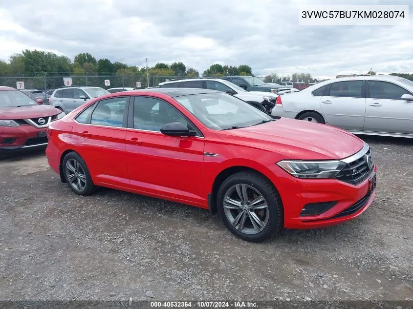 3VWC57BU7KM028074 2019 Volkswagen Jetta 1.4T R-Line/1.4T S/1.4T Se