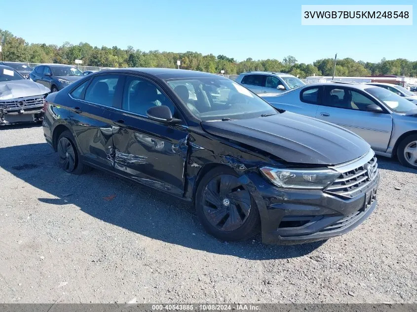 2019 Volkswagen Jetta Sel Premium VIN: 3VWGB7BU5KM248548 Lot: 40543885