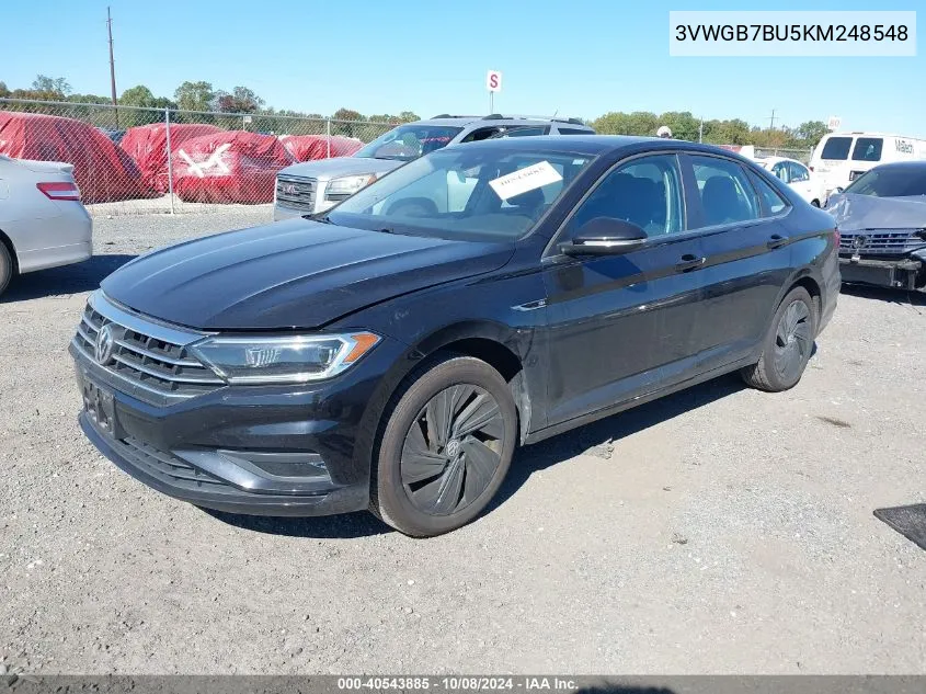 2019 Volkswagen Jetta Sel Premium VIN: 3VWGB7BU5KM248548 Lot: 40543885