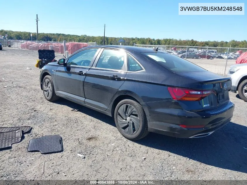 2019 Volkswagen Jetta Sel Premium VIN: 3VWGB7BU5KM248548 Lot: 40543885