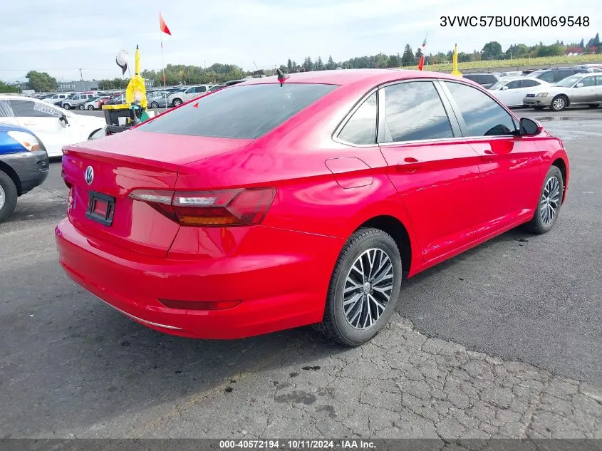 2019 Volkswagen Jetta 1.4T R-Line/1.4T S/1.4T Se VIN: 3VWC57BU0KM069548 Lot: 40572194