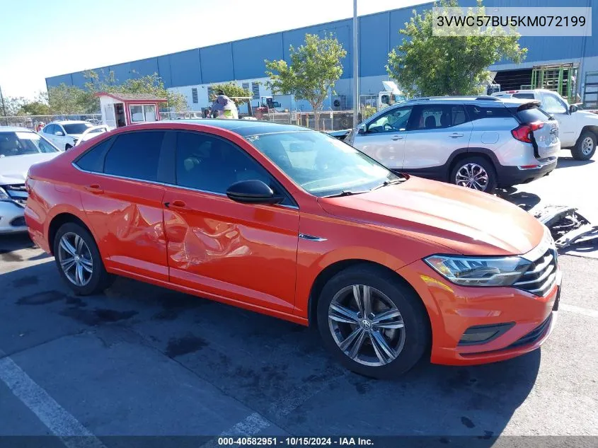 2019 Volkswagen Jetta 1.4T R-Line/1.4T S/1.4T Se VIN: 3VWC57BU5KM072199 Lot: 40582951