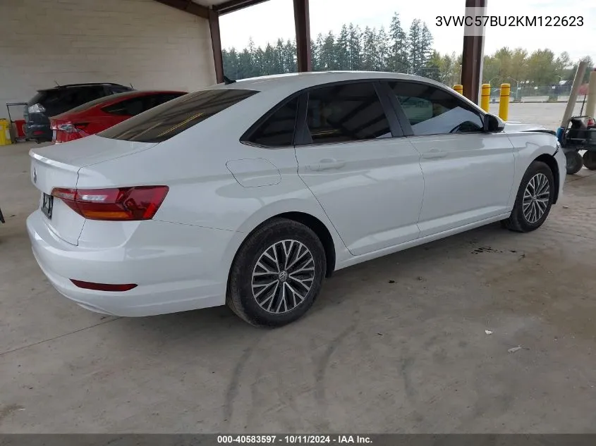 2019 Volkswagen Jetta 1.4T R-Line/1.4T S/1.4T Se VIN: 3VWC57BU2KM122623 Lot: 40583597