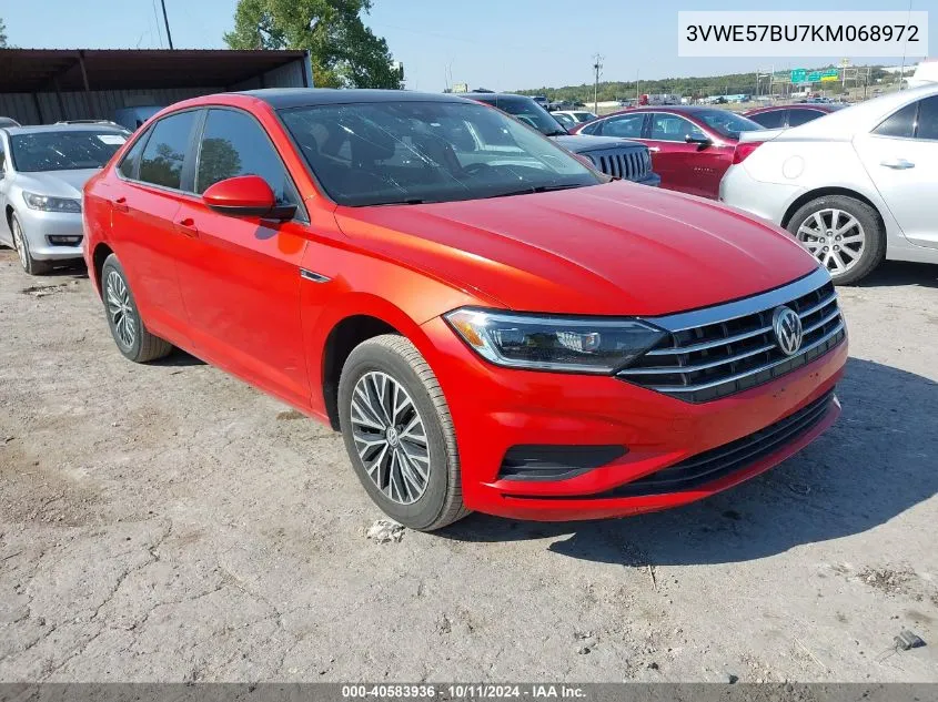 2019 Volkswagen Jetta Sel VIN: 3VWE57BU7KM068972 Lot: 40583936