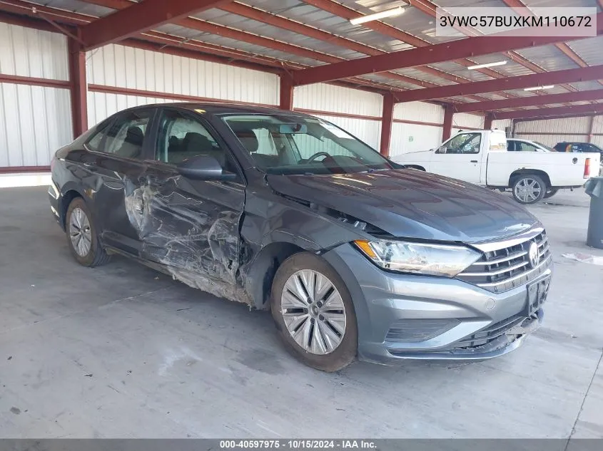 2019 Volkswagen Jetta 1.4T R-Line/1.4T S/1.4T Se VIN: 3VWC57BUXKM110672 Lot: 40597975