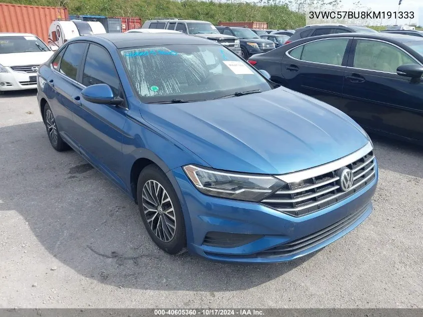 2019 Volkswagen Jetta S/Se/R-Line VIN: 3VWC57BU8KM191333 Lot: 40605360