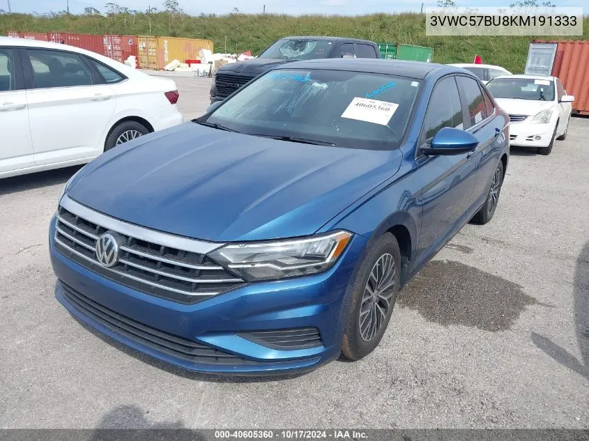 2019 Volkswagen Jetta S/Se/R-Line VIN: 3VWC57BU8KM191333 Lot: 40605360