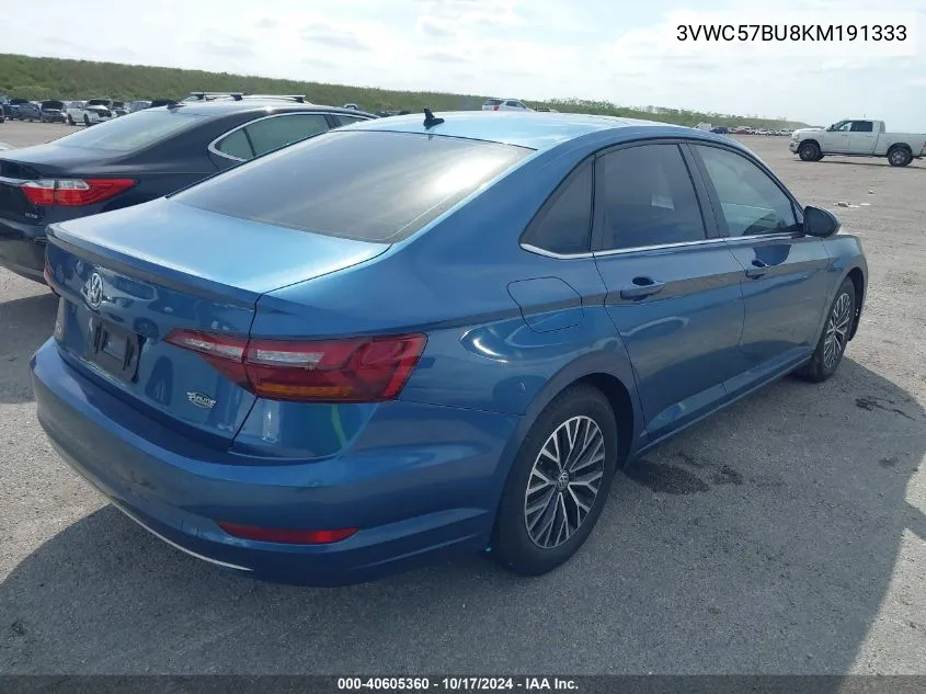 2019 Volkswagen Jetta S/Se/R-Line VIN: 3VWC57BU8KM191333 Lot: 40605360