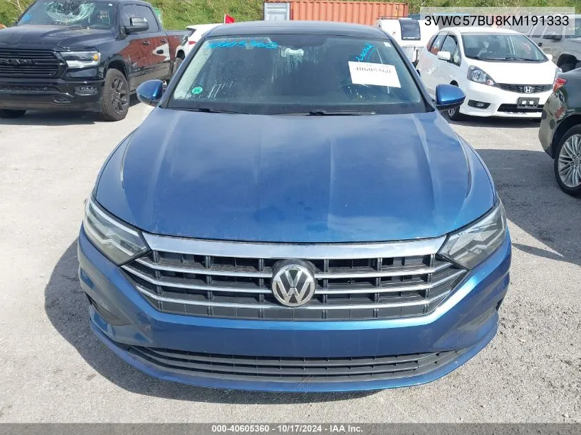 2019 Volkswagen Jetta S/Se/R-Line VIN: 3VWC57BU8KM191333 Lot: 40605360