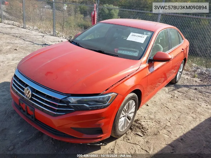 2019 Volkswagen Jetta 1.4T R-Line/1.4T S/1.4T Se VIN: 3VWC57BU3KM090894 Lot: 40610883