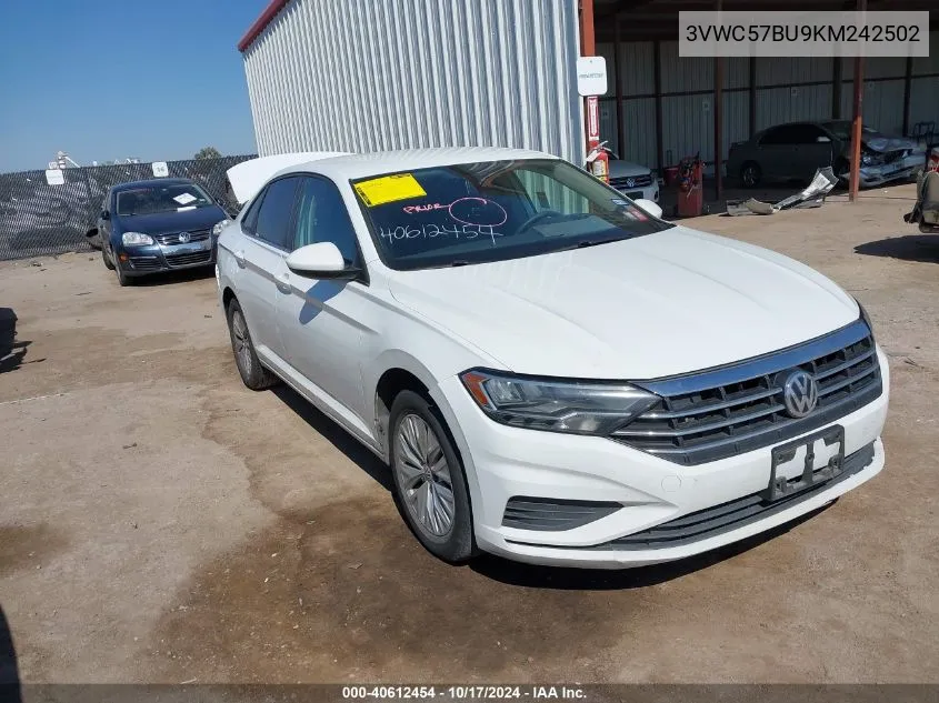 2019 Volkswagen Jetta 1.4T R-Line/1.4T S/1.4T Se VIN: 3VWC57BU9KM242502 Lot: 40612454