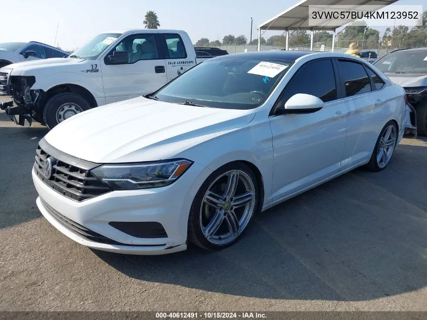 2019 Volkswagen Jetta 1.4T R-Line/1.4T S/1.4T Se VIN: 3VWC57BU4KM123952 Lot: 40612491