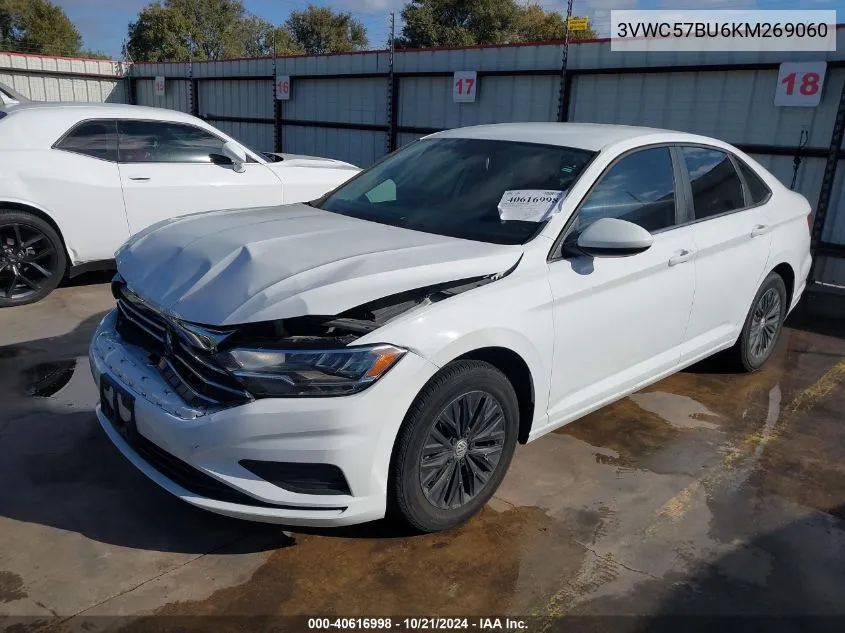 2019 Volkswagen Jetta 1.4T R-Line/1.4T S/1.4T Se VIN: 3VWC57BU6KM269060 Lot: 40616998