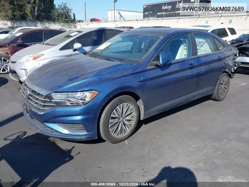 2019 Volkswagen Jetta 1.4T R-Line/1.4T S/1.4T Se VIN: 3VWC57BU6KM027689 Lot: 40618569