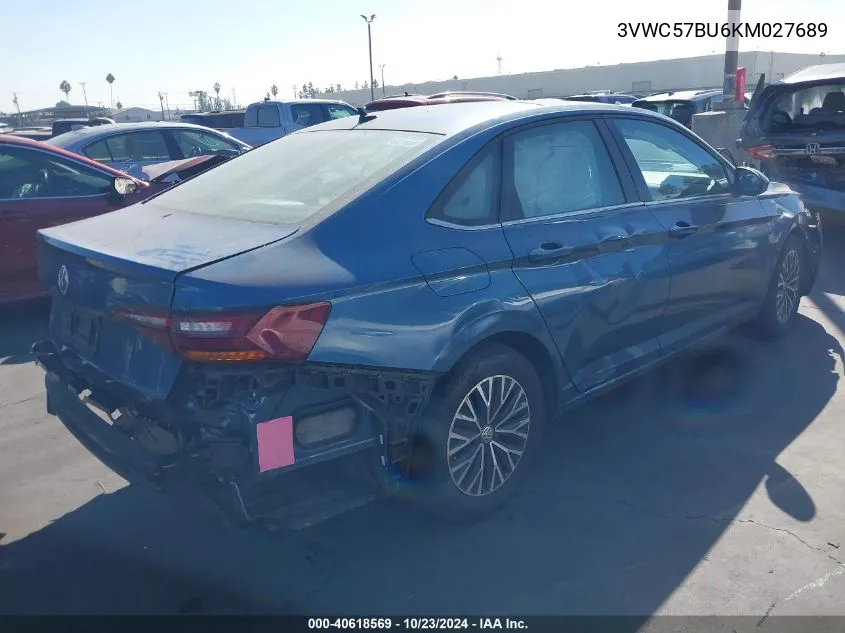 2019 Volkswagen Jetta 1.4T R-Line/1.4T S/1.4T Se VIN: 3VWC57BU6KM027689 Lot: 40618569