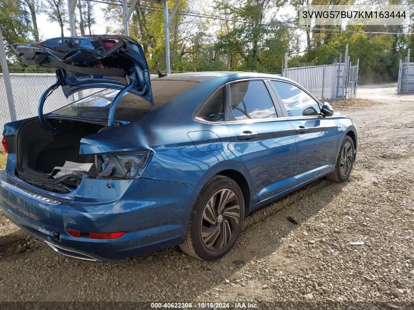 2019 Volkswagen Jetta 1.4T Sel Premium VIN: 3VWG57BU7KM163444 Lot: 40622308