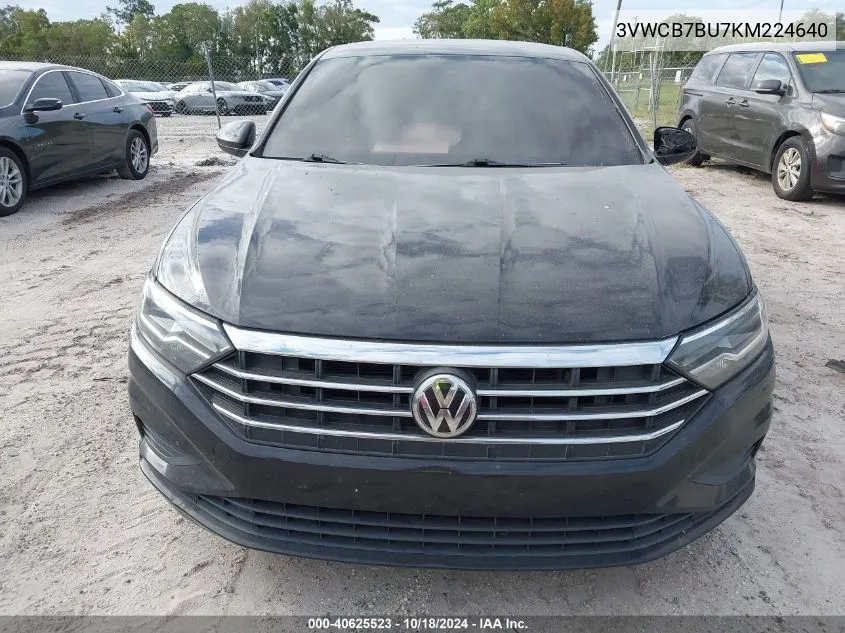 2019 Volkswagen Jetta 1.4T R-Line/1.4T S/1.4T Se VIN: 3VWCB7BU7KM224640 Lot: 40625523