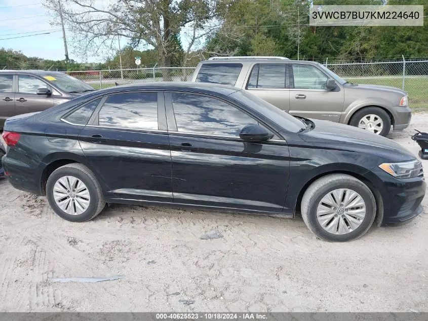 2019 Volkswagen Jetta 1.4T R-Line/1.4T S/1.4T Se VIN: 3VWCB7BU7KM224640 Lot: 40625523