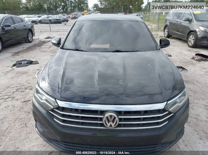 2019 Volkswagen Jetta 1.4T R-Line/1.4T S/1.4T Se VIN: 3VWCB7BU7KM224640 Lot: 40625523