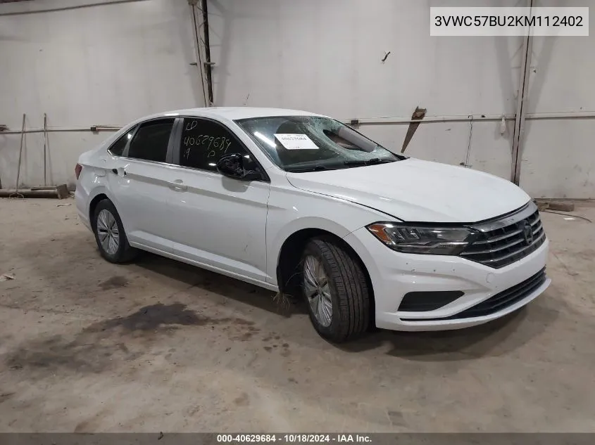 2019 Volkswagen Jetta 1.4T R-Line/1.4T S/1.4T Se VIN: 3VWC57BU2KM112402 Lot: 40629684