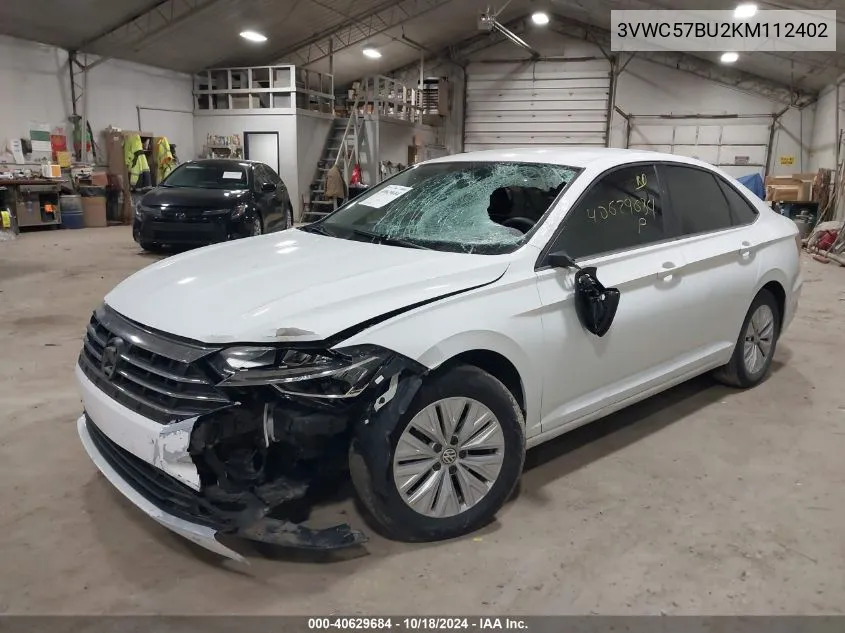 2019 Volkswagen Jetta 1.4T R-Line/1.4T S/1.4T Se VIN: 3VWC57BU2KM112402 Lot: 40629684