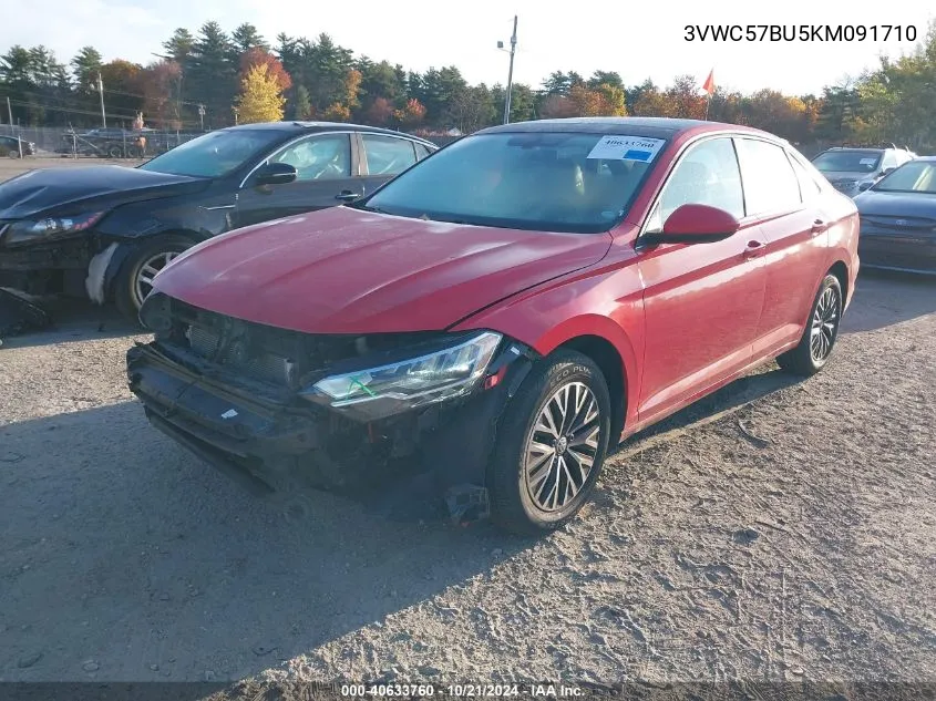 2019 Volkswagen Jetta S/Se/R-Line VIN: 3VWC57BU5KM091710 Lot: 40633760