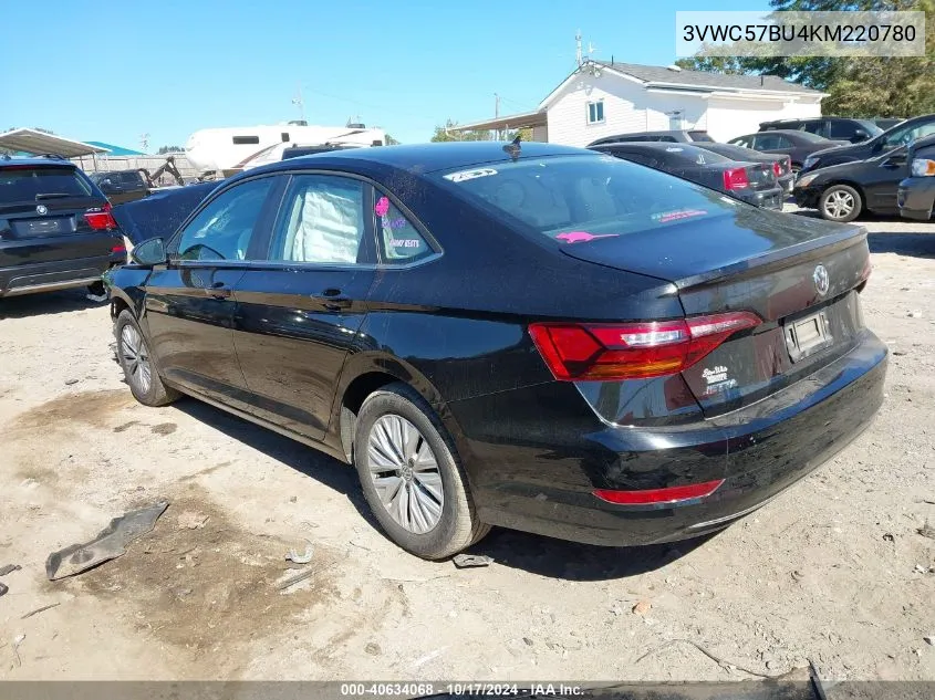 2019 Volkswagen Jetta 1.4T R-Line/1.4T S/1.4T Se VIN: 3VWC57BU4KM220780 Lot: 40634068