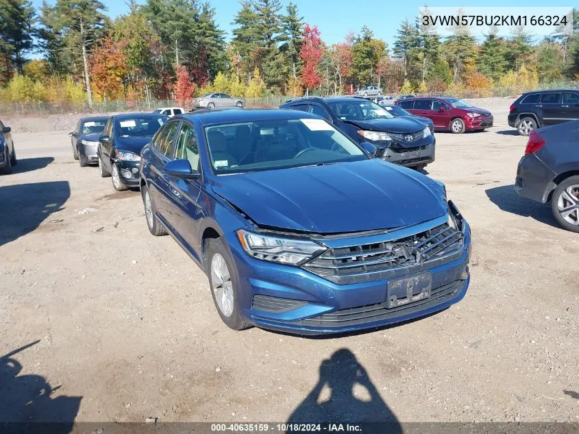 2019 Volkswagen Jetta 1.4T S VIN: 3VWN57BU2KM166324 Lot: 40635159